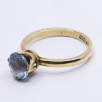 Ring - 18 karaat Geel goud - 1.26ct. tw. Aquamarijn -, Handtassen en Accessoires, Ringen, Nieuw