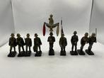 Lineol - Figuur - 9 Figuren Konvolut Soldat Offizier im