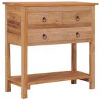 vidaXL Buffet 78x35x80 cm bois de teck massif, Maison & Meubles, Armoires | Dressoirs, Verzenden, Neuf