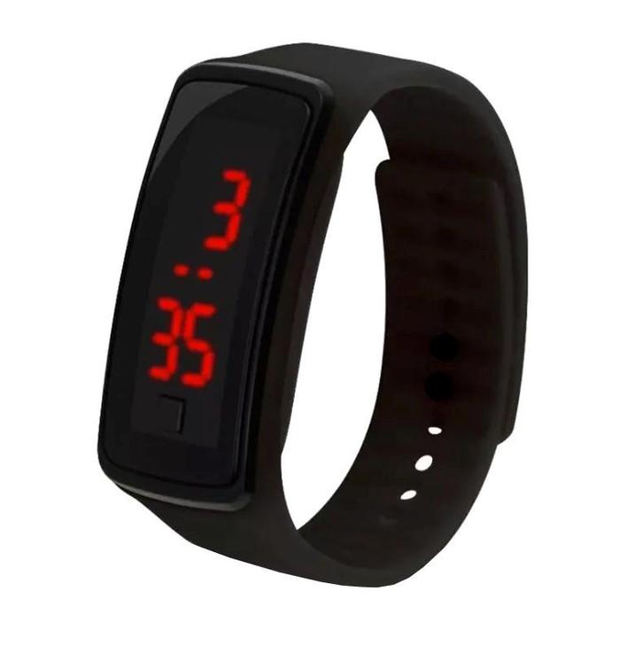 Fako® - Kinderhorloge - LED Digital - Zwart, Handtassen en Accessoires, Horloges | Kinderen, Verzenden