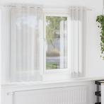 vidaXL Gordijnen voile met doorvoertules 2 st wit, Huis en Inrichting, Stoffering | Gordijnen en Lamellen, Verzenden, Nieuw