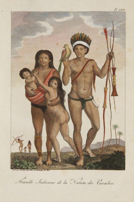 Stedman/Tardieu - Famille Indienne de la Nation des Caraïbes, Antiek en Kunst, Antiek | Boeken en Manuscripten