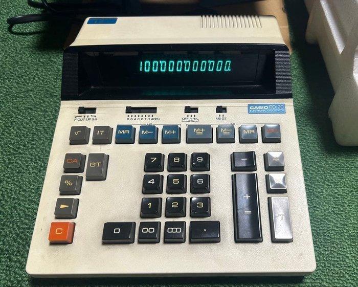 Casio - Rekenmachine - 1980-1990 - Vintage Electric FD20 met, Consoles de jeu & Jeux vidéo, Consoles de jeu | Accessoires Autre