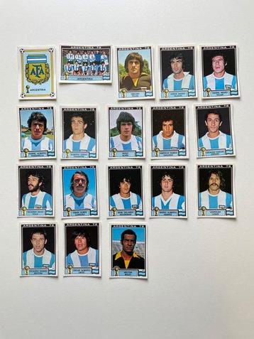 Panini - World Cup Argentina 78 - Team Argentina #43 to #60