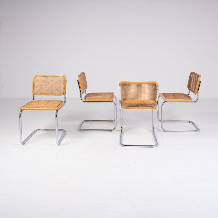 Gavina - Marcel Breuer - Chaise (4) - Cesca - Acier, Vienna, Antiek en Kunst, Antiek | Meubels | Stoelen en Sofa's