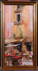Auguste François Gorguet (1862-1927) - Italy, street scene, Antiek en Kunst