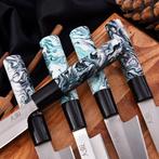 Japanese Style Of Kitchen Knife With Leather BAG Included -