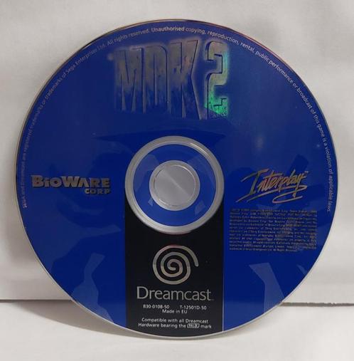 MDK 2 losse disc (Sega Dreamcast tweedehands game), Consoles de jeu & Jeux vidéo, Consoles de jeu | Sega, Enlèvement ou Envoi