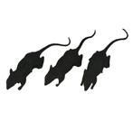 Tafeldecoratie Ratten 6cm 3st, Verzenden