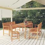 vidaXL Ensemble à manger de jardin 5pcs Bois de teck, Verzenden, Neuf