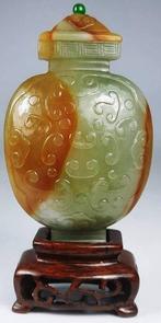Vaas - hardsteen vermoedelijk jade - China - Qing Dynastie, Antiquités & Art