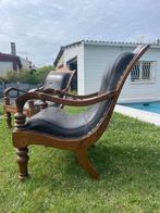 Fauteuil (2) - Hout, Leder, Antiek en Kunst
