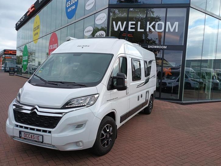 Hobby K 60 FT met slechts 20134 km met twinbed 02237, Caravans en Kamperen, Mobilhomes, Handgeschakeld, Diesel, tot en met 2, Overige merken