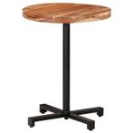 vidaXL Table de bistro Ronde Ø60x75 cm Bois dacacia, Huis en Inrichting, Tafels | Eettafels, Verzenden