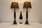 Lampe de table (2) - Paire de lampes de table à colonnes -