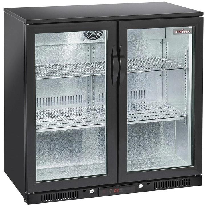 Barkoelkast | BACK BAR | 201L | Zwart | +1°C/+10°C |, Zakelijke goederen, Horeca | Keukenapparatuur, Nieuw in verpakking, Verzenden