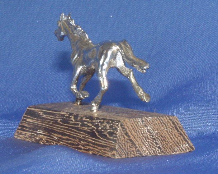 Miniatuur beeldje - Zilveren miniatuur paard - Zilver, Antiek en Kunst, Antiek | Zilver en Goud