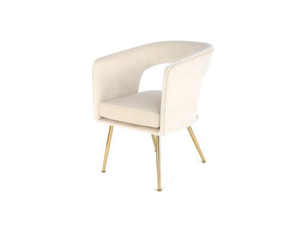 Veiling - Kayoom Eetkamerstoel Jolene (Set van 4) - Creme, Huis en Inrichting, Stoelen, Nieuw