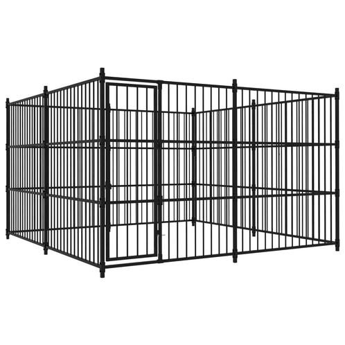 vidaXL Hondenkennel voor buiten 300x300x185 cm, Dieren en Toebehoren, Hondenbenches, Nieuw, Verzenden