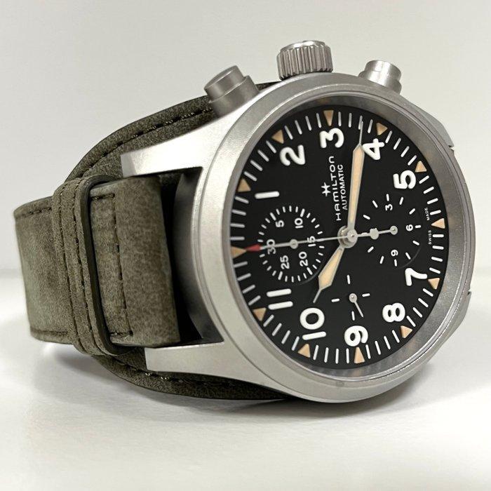 Hamilton - Khaki Field Auto Chrono - H71706830 - Heren -, Handtassen en Accessoires, Horloges | Heren