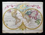 World Map - Mappamondo / Aardse hemisferen; G. Delisle /