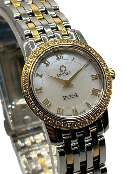 Omega - DeVille Prestige 18K Gold Diamonds - Mother Of, Handtassen en Accessoires, Horloges | Heren