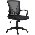 Bureaustoel - Rugleuning - Verstelbaar - Ergonomisch - Zwart, Huis en Inrichting, Bureaus, Ophalen of Verzenden, Nieuw