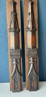 Snijwerk, Gotische pilaster - 51 cm - Eik