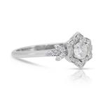 Zonder minimumprijs - Ring - 18 karaat Witgoud - 0.37ct. tw.