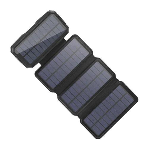 26800mAh Draagbare Solar Powerbank 4 Zonnepanelen -, Telecommunicatie, Mobiele telefoons | Batterijen en Accu's, Nieuw, Verzenden