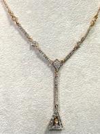 Collier - 14 carats Or rose - 0.80ct. tw. Diamant, Handtassen en Accessoires, Kettingen, Nieuw