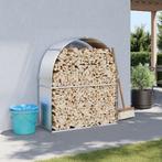 vidaXL Haardhoutopslag 120x45x140 cm gegalvaniseerd staal, Verzenden