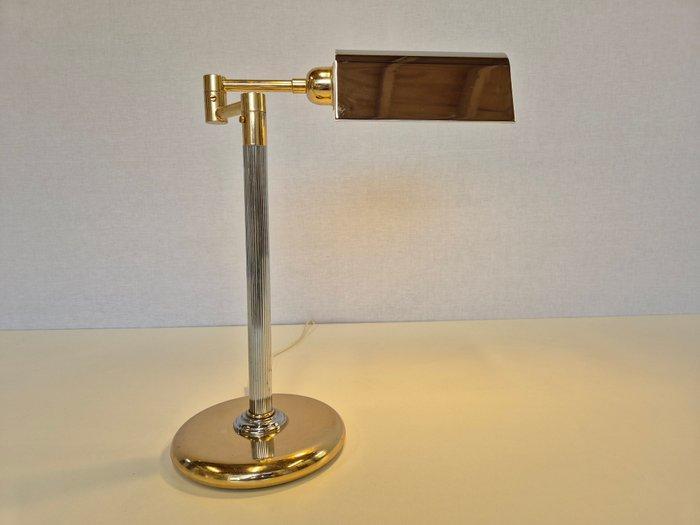 Bureaulamp - Chroom, Messing, Metaal, Antiek en Kunst, Curiosa en Brocante