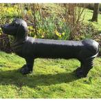 Établi - oxyde de magnésium - Teckel sur banc, Antiquités & Art