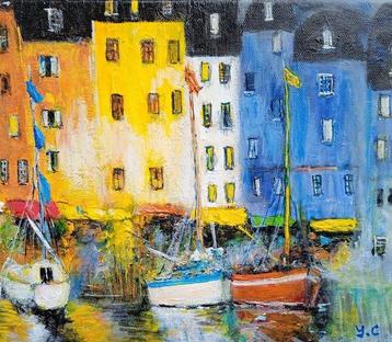 Yannick Carrouër (XX) - le port de honfleur