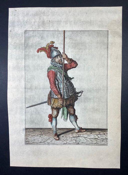 Jacques De Gheyn II (1565-1629) - Soldato con lancia, Antiek en Kunst, Antiek | Overige Antiek