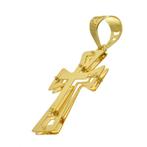 Vieri - Pendentif en forme de croix - 18 carats Or jaune, Bijoux, Sacs & Beauté