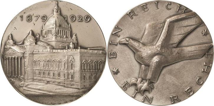 Zilver medaille 1929 Leipzig, Timbres & Monnaies, Monnaies | Europe | Monnaies non-euro, Envoi