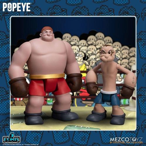 Popeye 5 Points Deluxe Figure Set Popeye & Oxheart 9 cm, Collections, Personnages de BD, Enlèvement ou Envoi