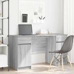 vidaXL Bureau met lade Grijs sonoma 140 x 49 x 76 cm Bewerkt, Huis en Inrichting, Verzenden, Nieuw