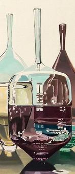 Antonio Perotti - Still Life Oggetti in vetro incalmo, Antiek en Kunst