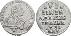 1/6 taler, daalder 1751 A Brandenburg-Preussen Pruisen Fr..., Verzenden, België