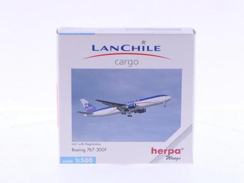 Schaal 1:500 Herpa 512039 LanChile cargo Boeing 767-300F..., Hobby en Vrije tijd, Modelbouw | Vliegtuigen en Helikopters, Gebruikt