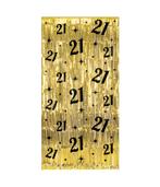 21 Jaar Deurgordijn Goud Zwart, Verzenden, Nieuw