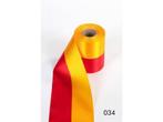 Nationaal vlag lint geel/rood bv spanje 100 mm breed, per 1, Nieuw