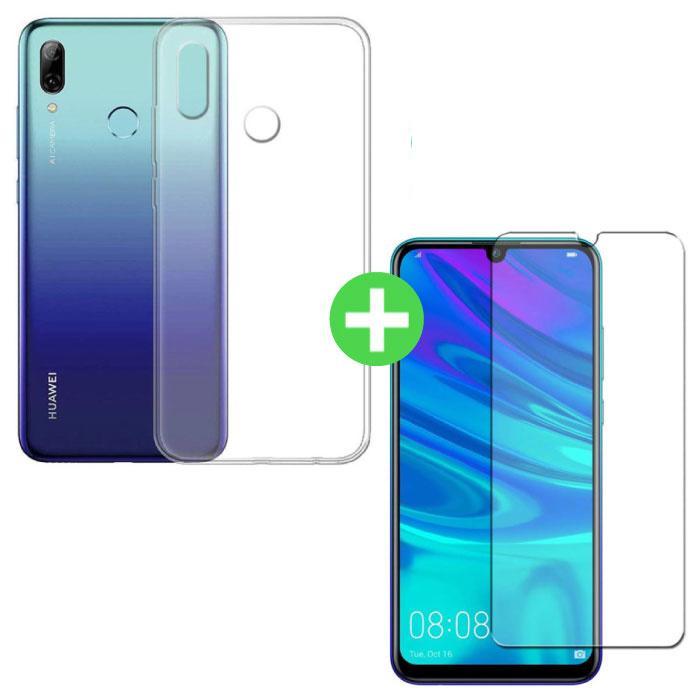 Huawei P Smart 2019 Transparant TPU Hoesje + Screen, Télécoms, Téléphonie mobile | Housses, Coques & Façades | Marques Autre, Envoi