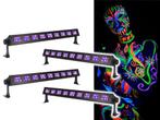 Ibiza Light LED-UVBAR-4 Wash Blacklight 9x 3W 4 Pack, Muziek en Instrumenten, Licht en Laser, Nieuw