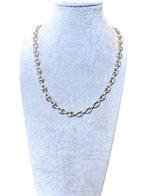 Zonder minimumprijs - Ketting Zilver - Koffieboon schakel