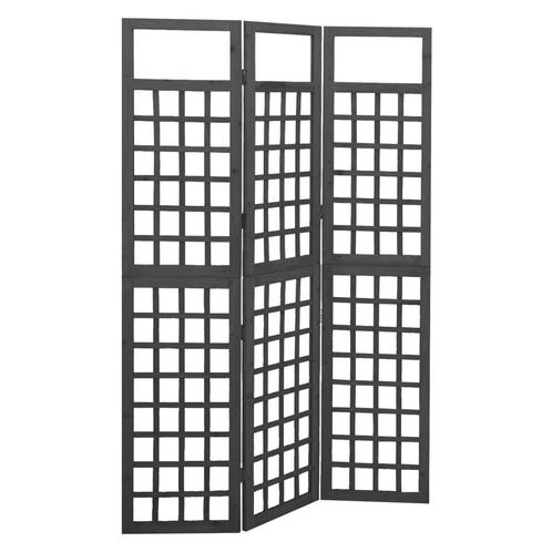 vidaXL Kamerscherm/trellis met 3 panelen 121x180 cm, Huis en Inrichting, Woonaccessoires | Overige, Nieuw, Verzenden