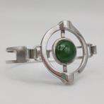 Zonder Minimumprijs - Other brand - Armband Zilver Jade -, Handtassen en Accessoires, Armbanden, Nieuw